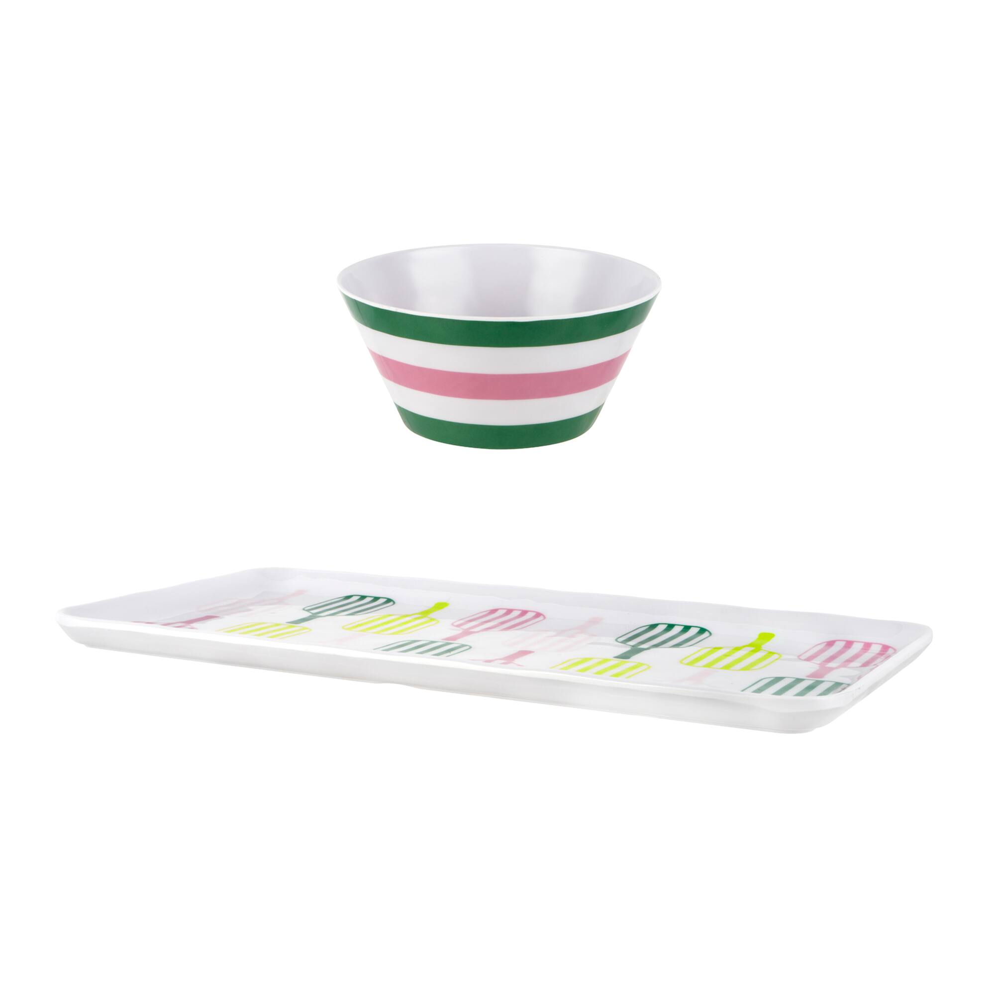 Cocktail Court Pickleball Platter & Bowl Set by Celebrate It™